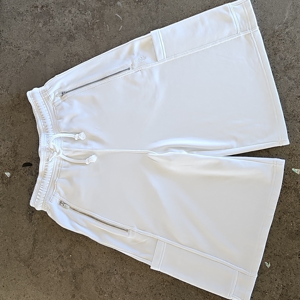 Free People White Drawstring Culotte Cargo Shorts